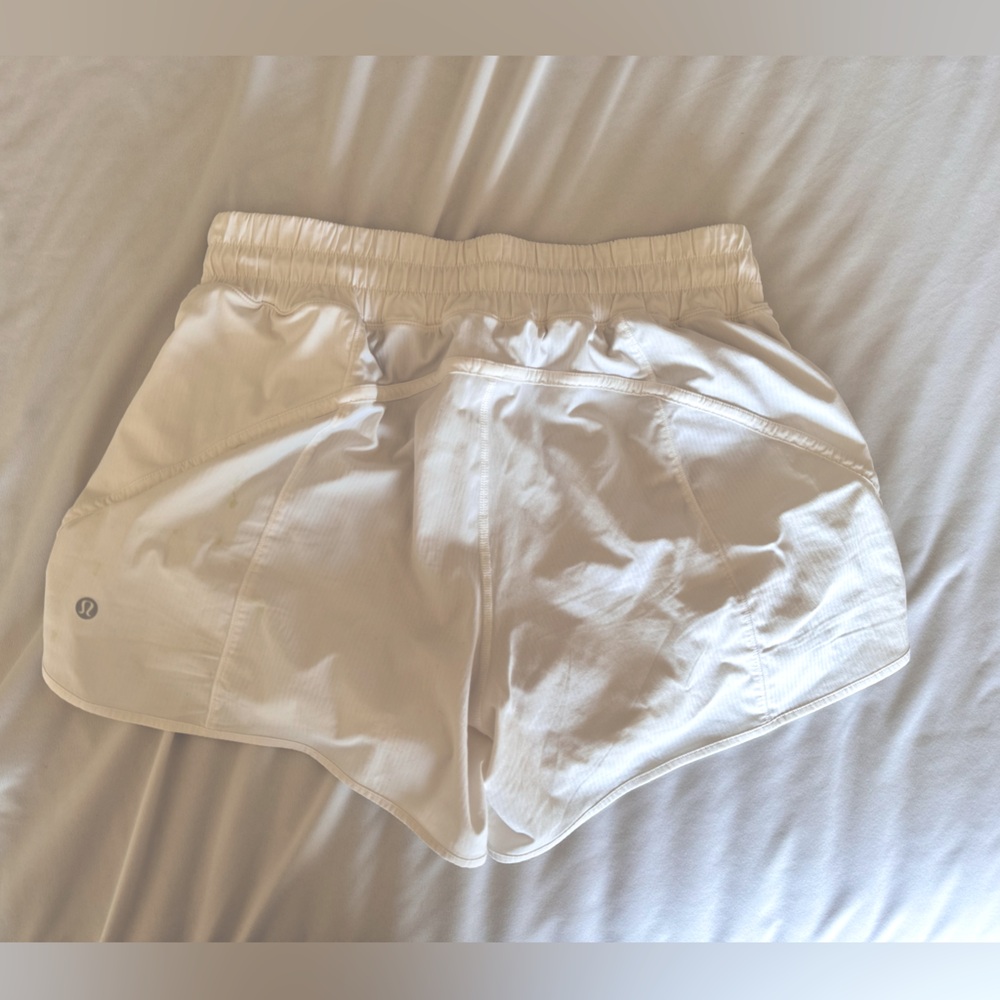 Lululemon white shorts high rise